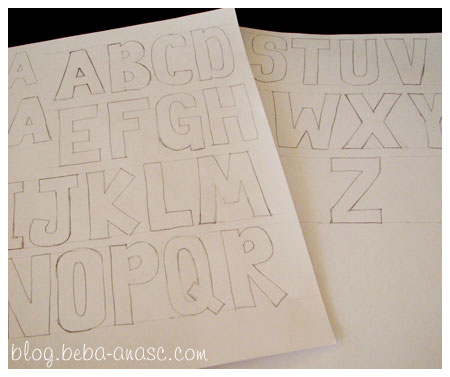 ABC-Z on plain A4 papers..