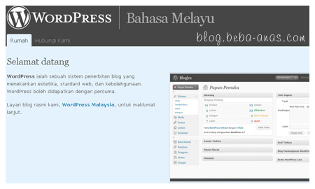 Wordpress dalam bahasa Melayu