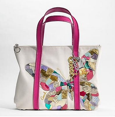 coach butterfly tote