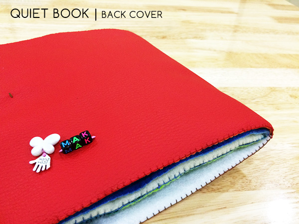 quiet book for kids - back cover page