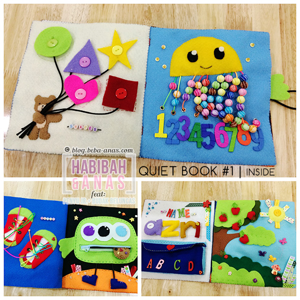 quiet book for kids - inside pages